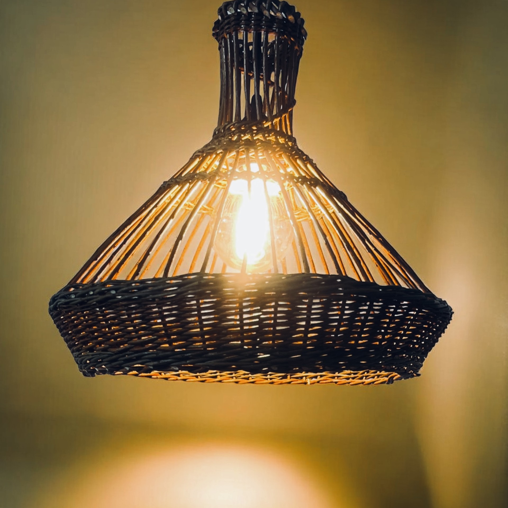 Luminaire ajouré stage vannerie